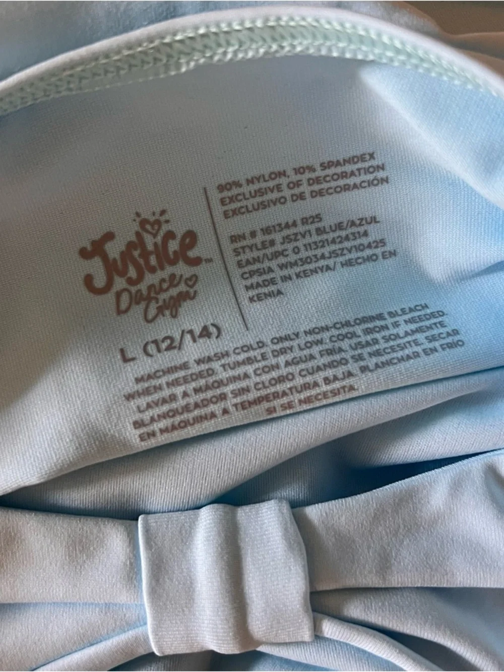 Justice leotard